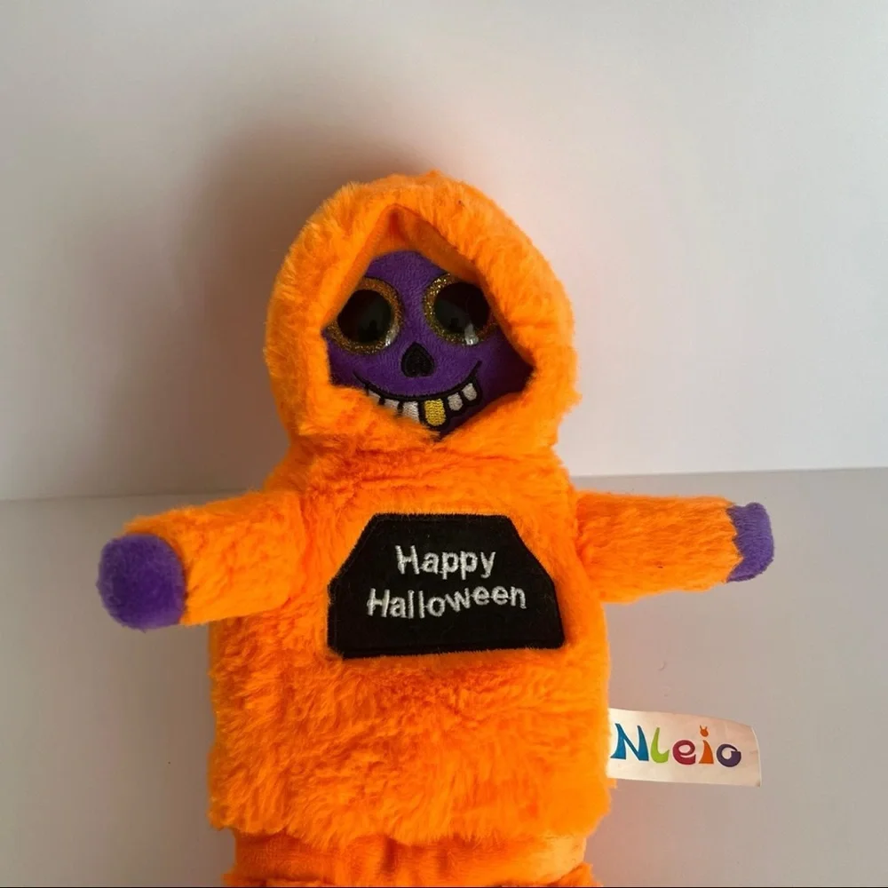 Reversible Pumpkin Bat Plush Halloween Stuffed Toy